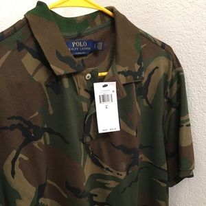 Ralph Lauren polo camouflage collar shirt